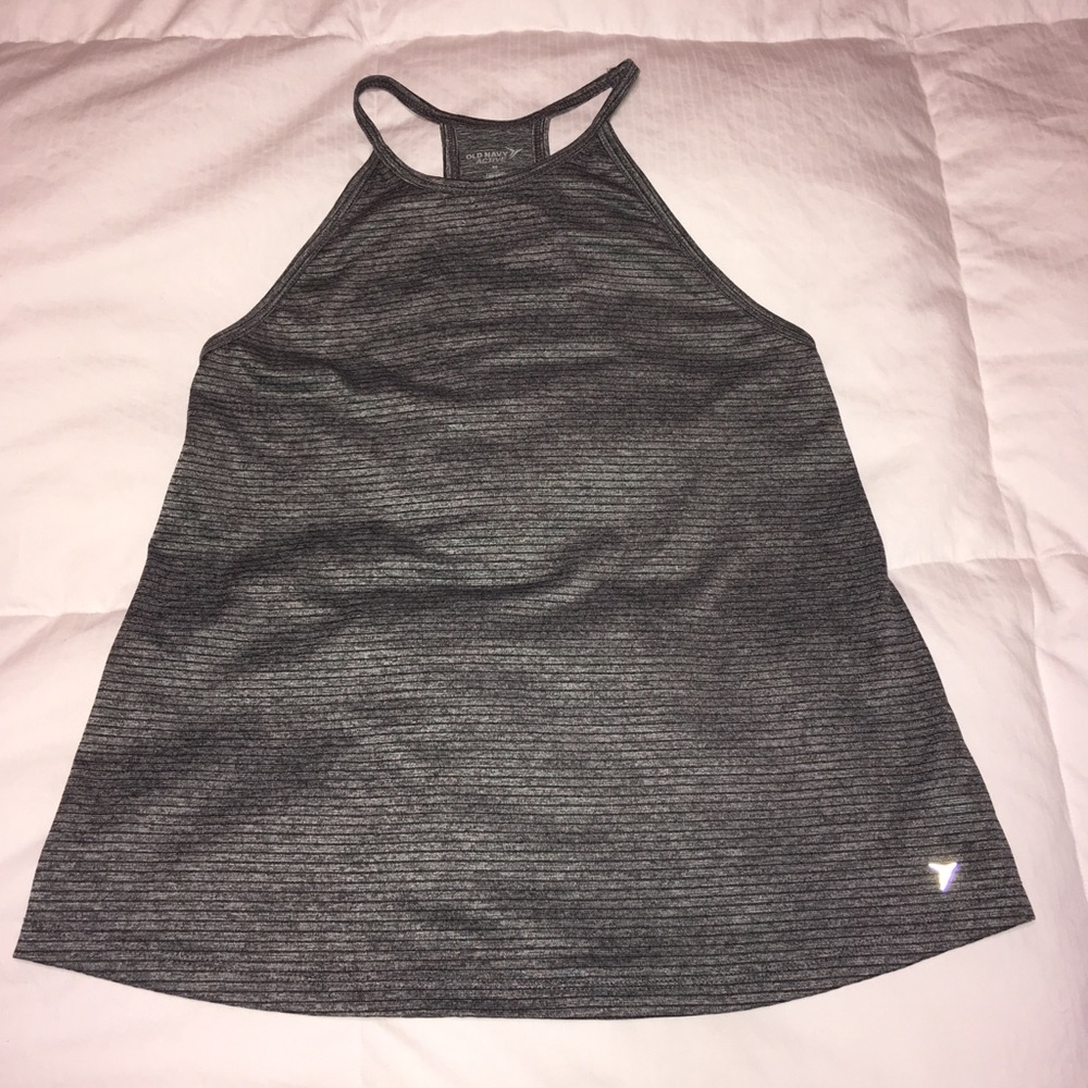 Old Navy Active Go Dry Halter Tank XS EUC Gray
